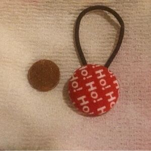 Festive Red 'Ho Ho Ho' Hair Tie